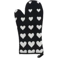 Bunzlau Castle Hearts ovenwant 20x37 Black