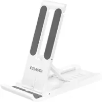 Adel ESSAGER Telefoonhouder Bureau Opvouwbaar Geschikt Voor Alle Modellen Van iPhone / Samsung / Honor / Lenovo / Xiaomi - Wit