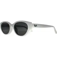 Ray-Ban RB4457D Bio Based 677287 gepolijst wit donkergrijs zonnebril