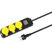 ISY Ips-3620-bo Schuko Stekkerdoos Voor Buitengebruik Stekkerdoos