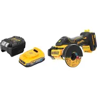 DeWalt DCS 438 E1 accu-multimateriaalzaag 18 V 76 mm borstelloos + 1x Powerstack-accu 1,7 Ah + oplader