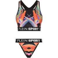Plein sport Bikini 'Flowers' gemengde kleuren / zwart