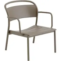Muuto Linear Steel Lounge Armchair Loungestoel Taupe