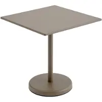 Muuto Linear Steel Café Tafel Taupe | 70cm x 70cm - H: 73cm