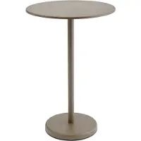 Muuto Linear Steel Café Tafel Taupe | Ø 70cm - H 105cm