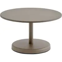 Muuto Linear Steel salontafel Taupe, Ø70x40 cm