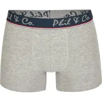Phil&Co. Boxershorts blauw / navy / grijs gemêleerd
