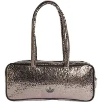 Adidas Handtas 'ADICOLOR ELONGATED AIRLINER METAL' zwart / zilver