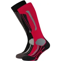 Falcon Max 2-pack Ski- en snowboardsokken junior Zwart 31-34