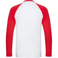 Fruit Of The Loom Heren baseball t-shirt met lange mouwen