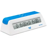 Dgt 1001 - Schaakklok - Countdown en up-count functie - Blauw/wit
