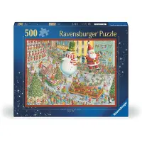 Ravensburger , "De Kerst komt eraan!", 500 stukjes, Kerst, 12 jaar en ouder