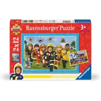 Ravensburger puzzel Brandweerman Sam - Twee puzzels - 12 stukjes - kinderpuzzel