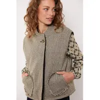 G-Maxx Kamala gilet##3; 001757 blackoli dessin
