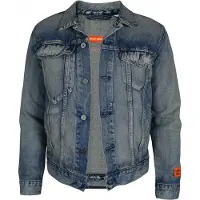 Heron Preston Denim jack Blauw