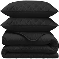 Sleeptime dekbed zonder overtrek incl. kussensloop - Zwart - 240x200