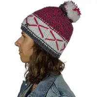 Guggen Mountain Unisex Wintermuts met Pompon en lichte Fleecevoering