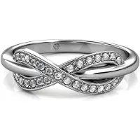 MYC Paris Trist Ring - Zilver en Kristal