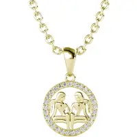 MYC Paris Tweelingen Zodiac Hangers - Goud en Kristal