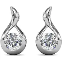 MYC Paris Golvende oorbellen - Zilver en kristal