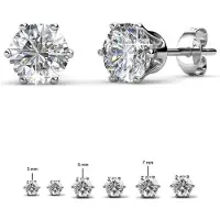 MYC Paris Solitaire S Oorbellen - Zilver en Kristal