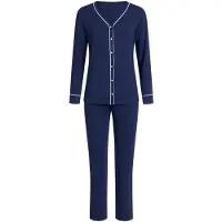 Goldenbay Pyjama 'Oleander' donkerblauw