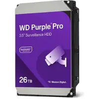 Western Digital HDD Purple Pro 26TB, 3.5 inch, SATA 6Gb/s, 512MB
