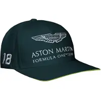 Aston Martin F1 Officiële Coureur Lance Stroll Heren Groene Pet