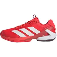 Adidas Sportschoen 'Adizero Ubersonic 5 Clay' rood / wit