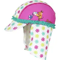 Playshoes Hoed 'Die Maus' turquoise / lichtgroen / eosine / wit