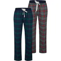Happy Shorts Pyjamabroek 'Christmas' navy / grijs / groen / rood
