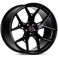 Vossen HF-5 19x10 / 5x120.65 / ET28 / Deep / 70.3 CB - Gloss Black Wheel