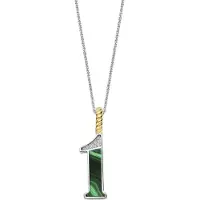 Ti sento Dames Hanger - 925 zilver - Cijfer 1 - Malachiet - 6841MA_1