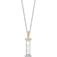 Ti sento Dames Hanger - 925 zilver - Letter I - Parelmoer - 6840MW_I