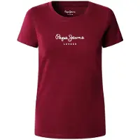 Pepe Jeans Shirt 'Virginia' bordeaux / wit