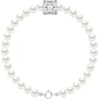 ATELIERS SAINT GERMAIN Armband Rij van Echte Gekweekte Zoetwaterparels Semi Rond 5-6 mm