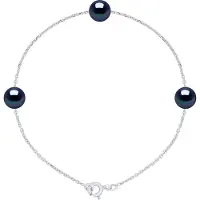 ATELIERS SAINT GERMAIN Armband 3 Echte Cultiveerde Zoetwaterparels Rond 7-8 mm