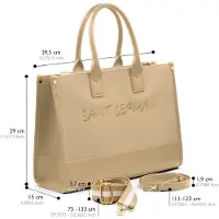 ATELIERS SAINT GERMAIN Grote Tote Bag Quartier Latin