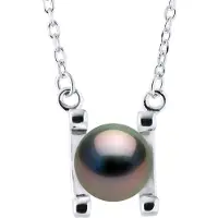 ATELIERS SAINT GERMAIN Ketting Echte Gecultiveerde Tahiti Parels Rond 8-9 mm