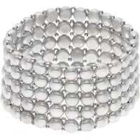 ATELIERS SAINT GERMAIN Armband 5 Rijen Echte Zoetwaterperlen - 4 mm