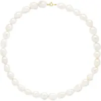 ATELIERS SAINT GERMAIN Halsketting Goud - Rij van Echte Zoetwaterparels Barok 6-7 mm