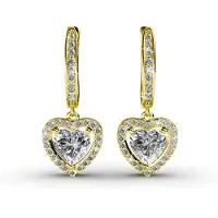 MYC Paris Only Love Oorbellen - Goud en Kristal