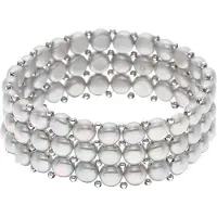 ATELIERS SAINT GERMAIN Armband 3 Rijen Echte Zoetwaterparels - 4 mm