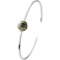 ATELIERS SAINT GERMAIN Armband - Zilver 925 - Echte Gecultiveerde Tahitiparel Omgeven 9-10 mm