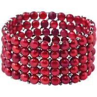 ATELIERS SAINT GERMAIN Armband 5 Rijen Echte Zoetwaterparels - 4 mm