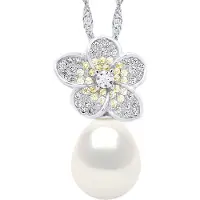 ATELIERS SAINT GERMAIN Ketting - Echte Cultuur Zoetwaterparel Peer 9-10 mm