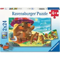 Ravensburger Puzzel Bear Family Vacations 2x24st Karton Puzzel