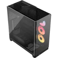Corsair PC-behuizing Frame 4500X LX-R miditower Zwart ARGB gebogen gehard glas