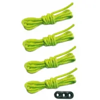 Boni-Shop® Scheerlijnen Set, 4x Tent Scheerlijnen 3m, Reflecterend, met Spanners