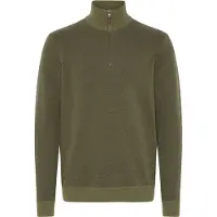 Blend Trui ' BHBAAL HALF ZIPP KNIT ' olijfgroen